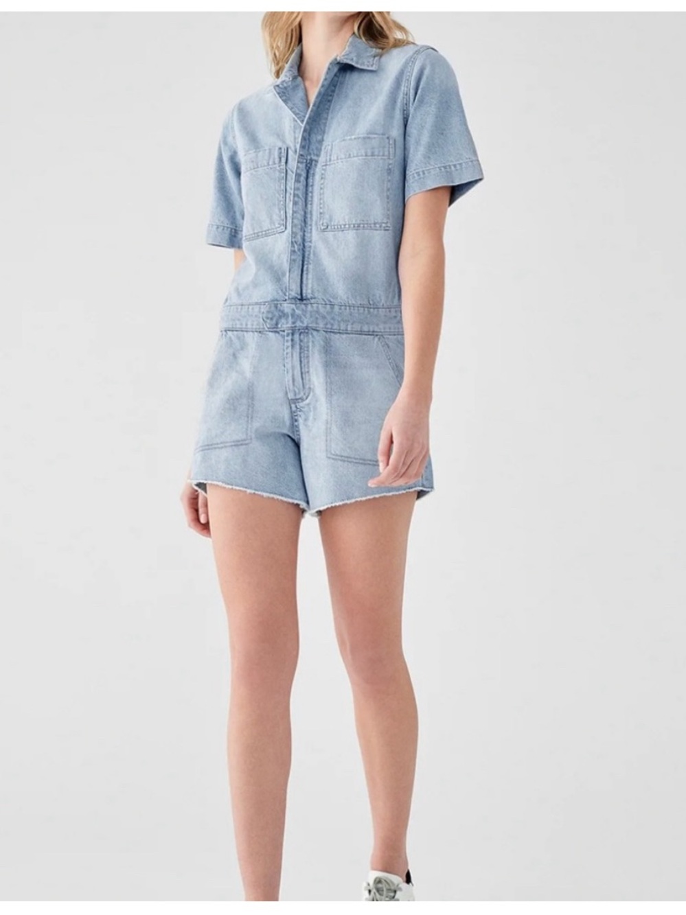 DL 1961 Denim Hannah Romper Utility Jumpsuit Size Small